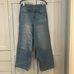 Old Navy Wide Leg Jeans Light Wash